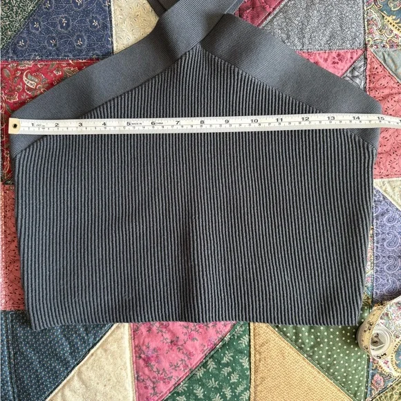 Quince Charcoal Ribbed Knit Top - Picture 2 of 5